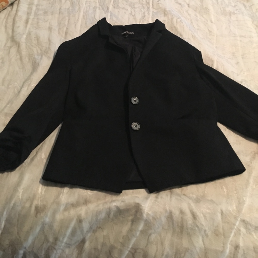 Express quarter sleeve black blazer size 10